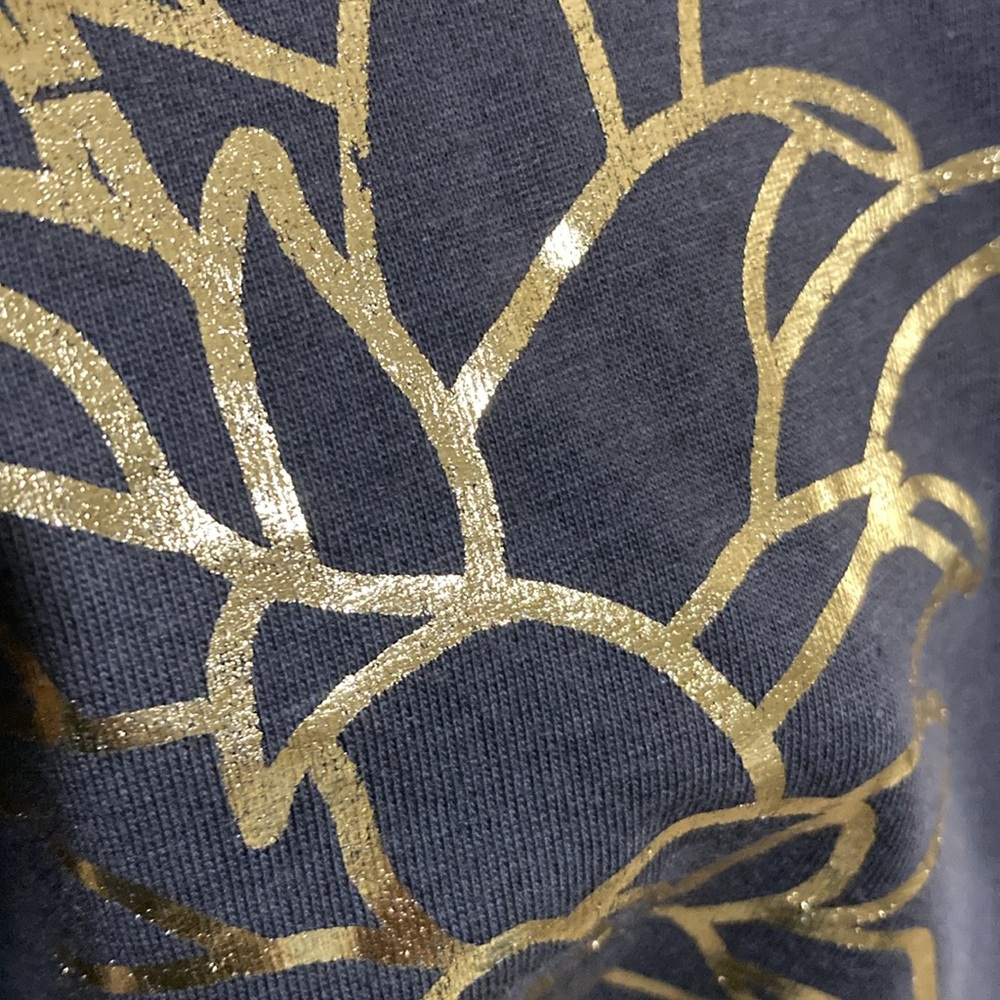 Billabong Black Tank Top with Gold Pineapple and Hawaii Print Size S - Picture 5 of 8